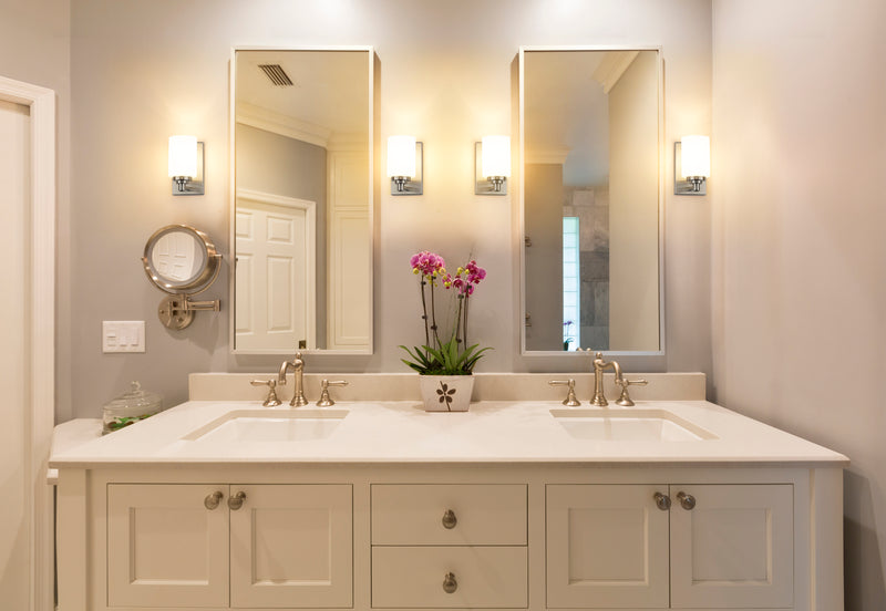 Soledad 1 Light 4.5" Wall Sconce in Brushed Nickel in a room setting