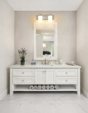Soledad 2 Light 16.25" Vanity in Brushed Nickel in a room setting