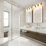 Soledad 3 Light 23" Vanity in Brushed Gold in a room setting