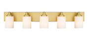 Soledad 5 Light 38.75" Vanity in Brushed Gold