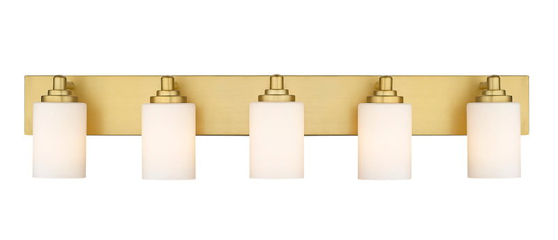Soledad 5 Light 38.75" Vanity in Brushed Gold