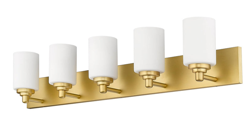 Soledad 5 Light 38.75" Vanity in Brushed Gold