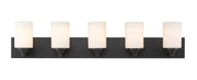 Soledad 5 Light 38.75" Vanity in Matte Black