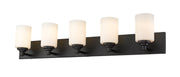 Soledad 5 Light 38.75" Vanity in Matte Black