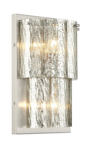 Museo 2 Light 8" Wall Sconce in Brushed Polished Nickel