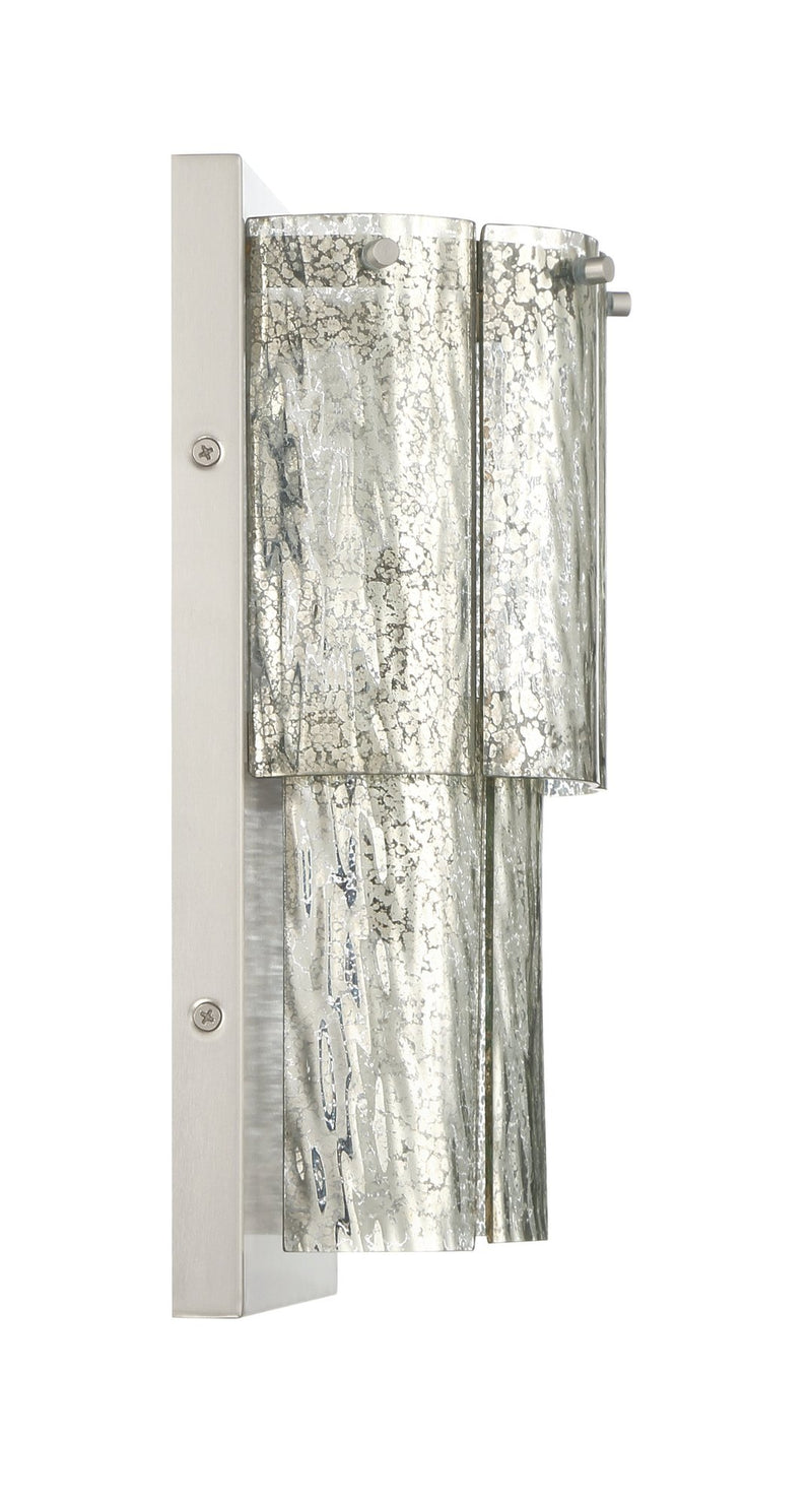 Museo 2 Light 8" Wall Sconce in Brushed Polished Nickel