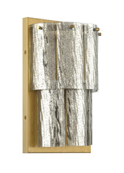 Museo 2 Light 8" Wall Sconce in Satin Brass