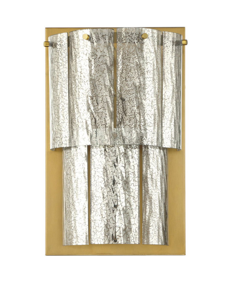Museo 2 Light 8" Wall Sconce in Satin Brass