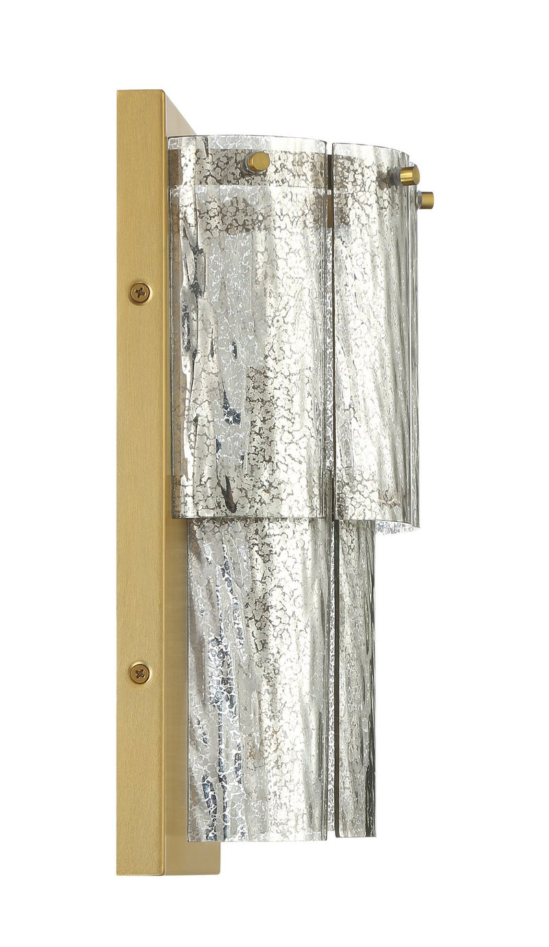 Museo 2 Light 8" Wall Sconce in Satin Brass