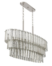 Museo 7 Light 17.25" Island in Brushed Polished Nickel