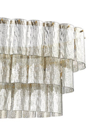 Museo 7 Light 17.25" Island in Satin Brass