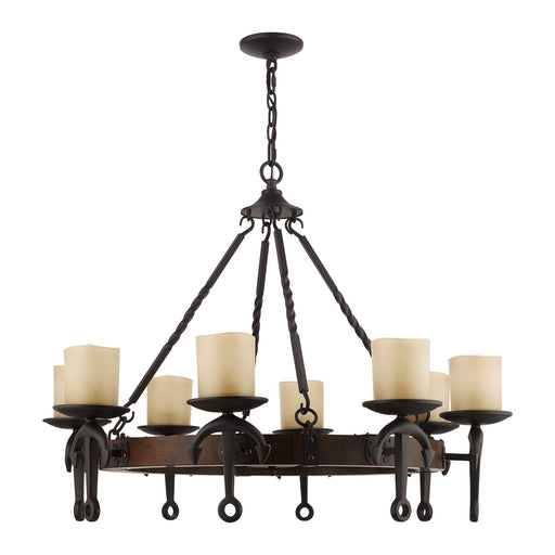 Cape May 8-Light Chandelier in Hand Applied Olde Bronze