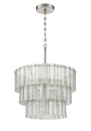 Museo 9 Light 20.5" Pendant in Brushed Polished Nickel
