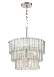 Museo 9 Light 20.5" Pendant in Brushed Polished Nickel