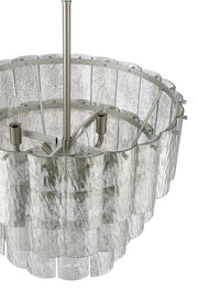 Museo 9 Light 20.5" Pendant in Brushed Polished Nickel