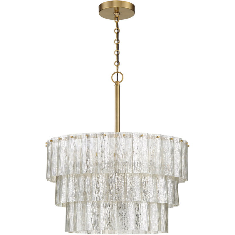 Museo 9 Light 20.5" Pendant in Satin Brass
