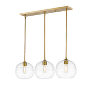 Harmony 3 Light 36" Linear Pendant in Olde Brass