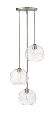 Harmony 3 Light 20" Pendant in Brushed Nickel