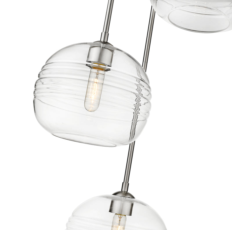 Harmony 3 Light 20" Pendant in Brushed Nickel