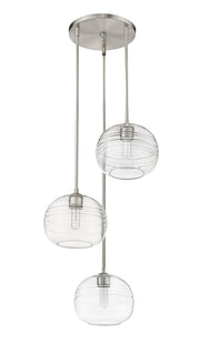 Harmony 3 Light 20" Pendant in Brushed Nickel