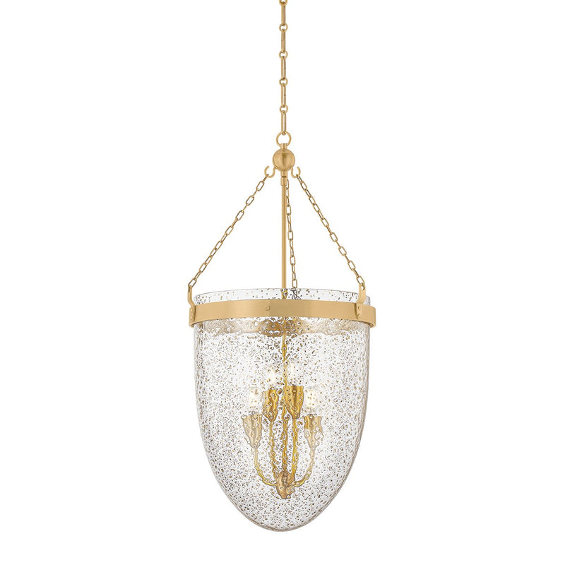 Angus 4-Light Lantern Pendant in Vintage Brass
