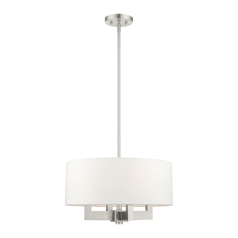 Cresthaven 4-Light 18" Chandelier in Brushed Nickel