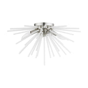 Uptown 4-Light Flush Mount in Brushed Nickel