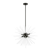 Uptown 8-Light Chandelier in Black