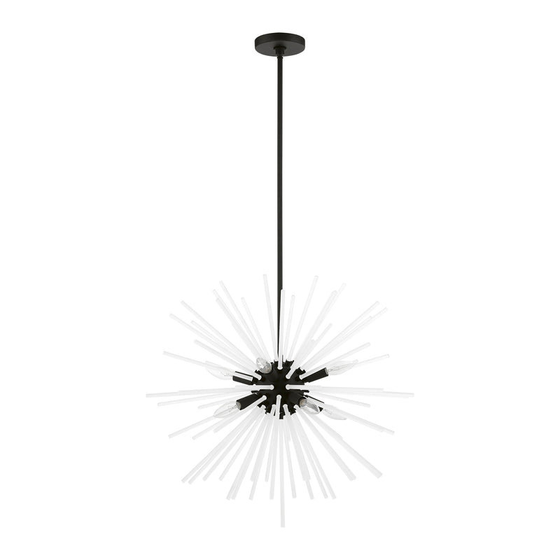 Uptown 8-Light Chandelier in Black