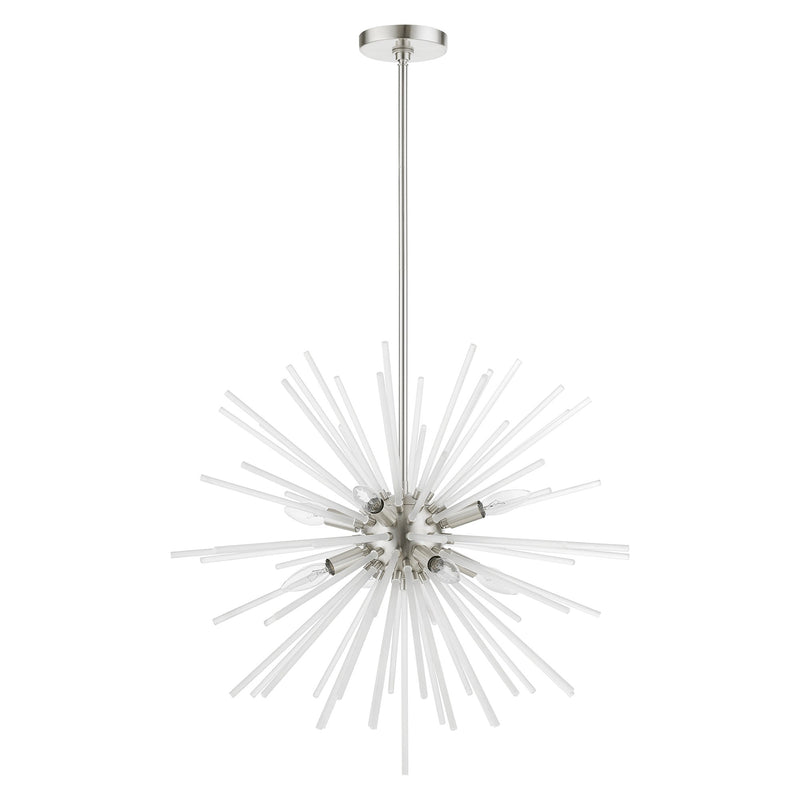 Uptown 8-Light Chandelier in Brushed Nickel