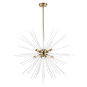 Uptown 8-Light Large Foyer Chandelier in Antique Brass