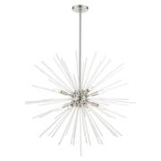 Uptown 8-Light Large Foyer Chandelier in Brushed Nickel