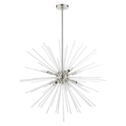 Uptown 8-Light Large Foyer Chandelier in Brushed Nickel