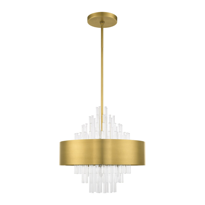 Orenburg 8-Light Chandelier in Natural Brass
