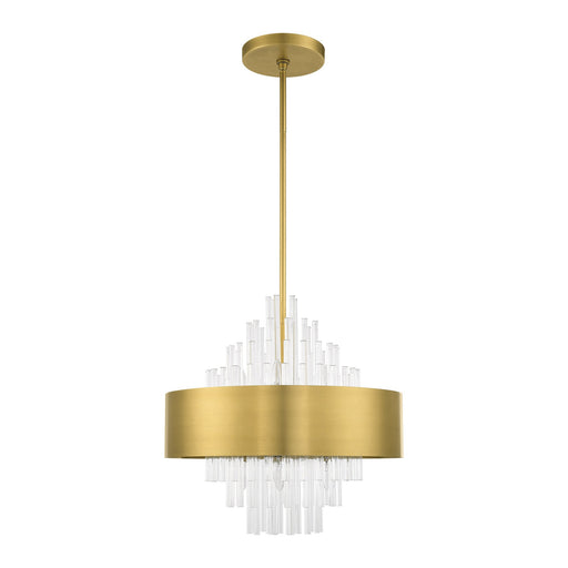 Orenburg 8-Light Chandelier in Natural Brass