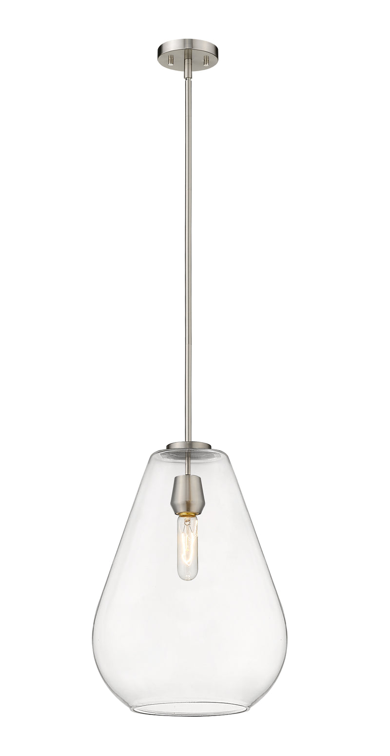 Ayra 1 Light 12" Pendant in Brushed Nickel