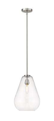 Ayra 1 Light 12" Pendant in Brushed Nickel