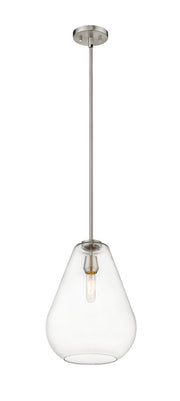 Ayra 1 Light 12" Pendant in Brushed Nickel