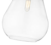 Ayra 1 Light 12" Pendant in Brushed Nickel