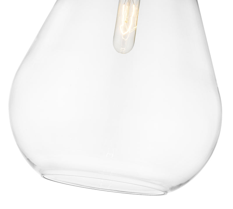 Ayra 1 Light 12" Pendant in Brushed Nickel