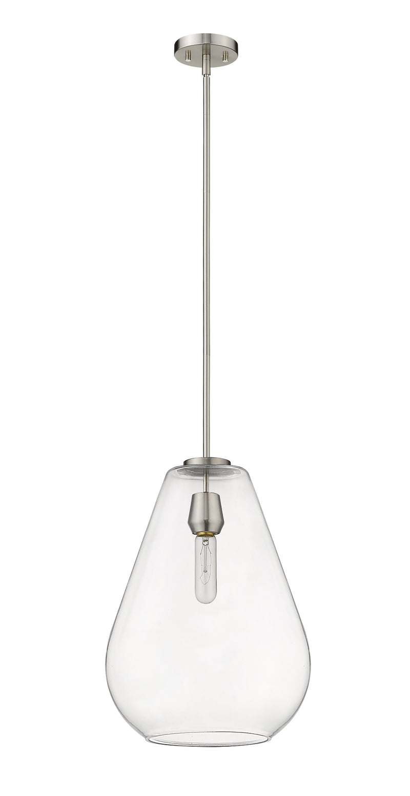 Ayra 1 Light 12" Pendant in Brushed Nickel