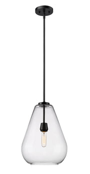 Ayra 1 Light 12" Pendant in Matte Black