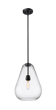 Ayra 1 Light 12" Pendant in Matte Black