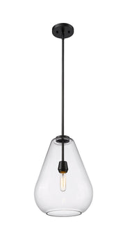 Ayra 1 Light 12" Pendant in Matte Black