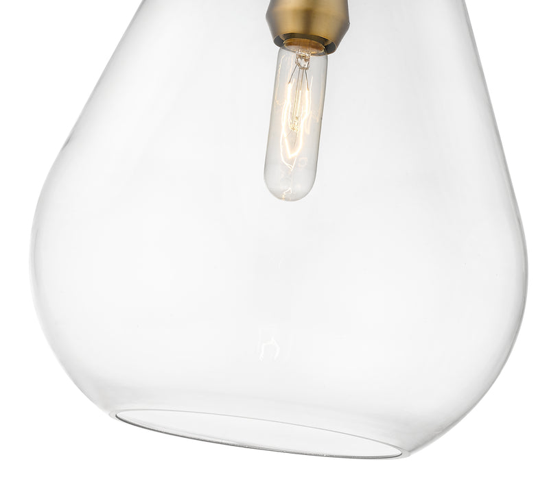 Ayra 1 Light 12" Pendant in Olde Brass