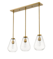 Ayra 3 Light 36" Linear Pendant in Olde Brass