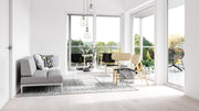 Ayra 3 Light 18" Pendant in Brushed Nickel in a room setting