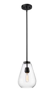 Ayra 1 Light 8" Pendant in Matte Black