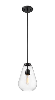 Ayra 1 Light 8" Pendant in Matte Black