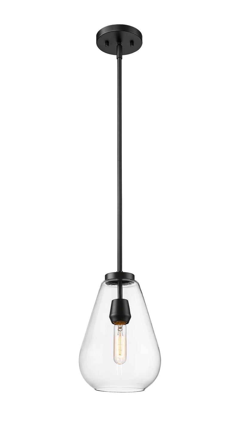 Ayra 1 Light 8" Pendant in Matte Black